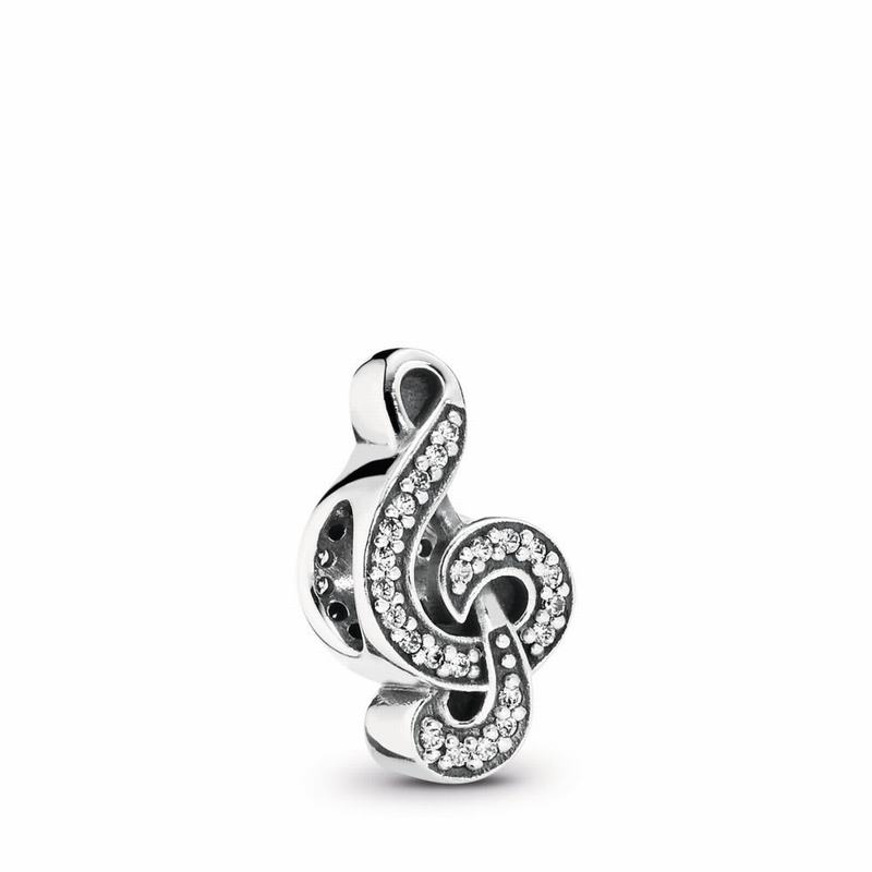 Pandora Sweet Music Treble Clef Charm Silver Egypt RK5874362